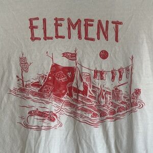 Element Surf / Skate White Graphic T-Shirt Men’s Medium